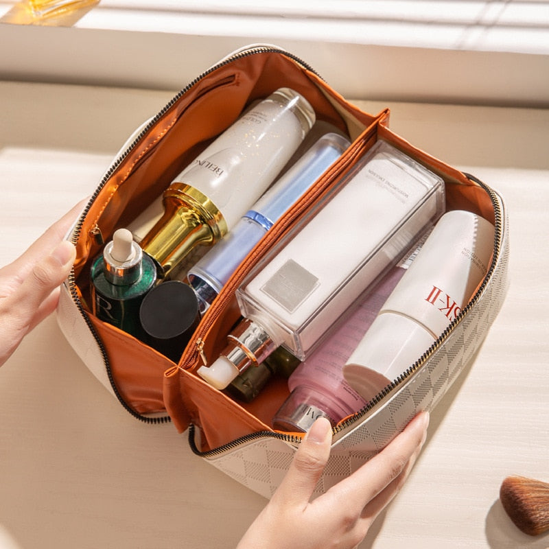COSMETIC BOLSO - TRAVEL - CHECKERED - MAKEUP BOLSO - VANITY BOLSO MAKEUP