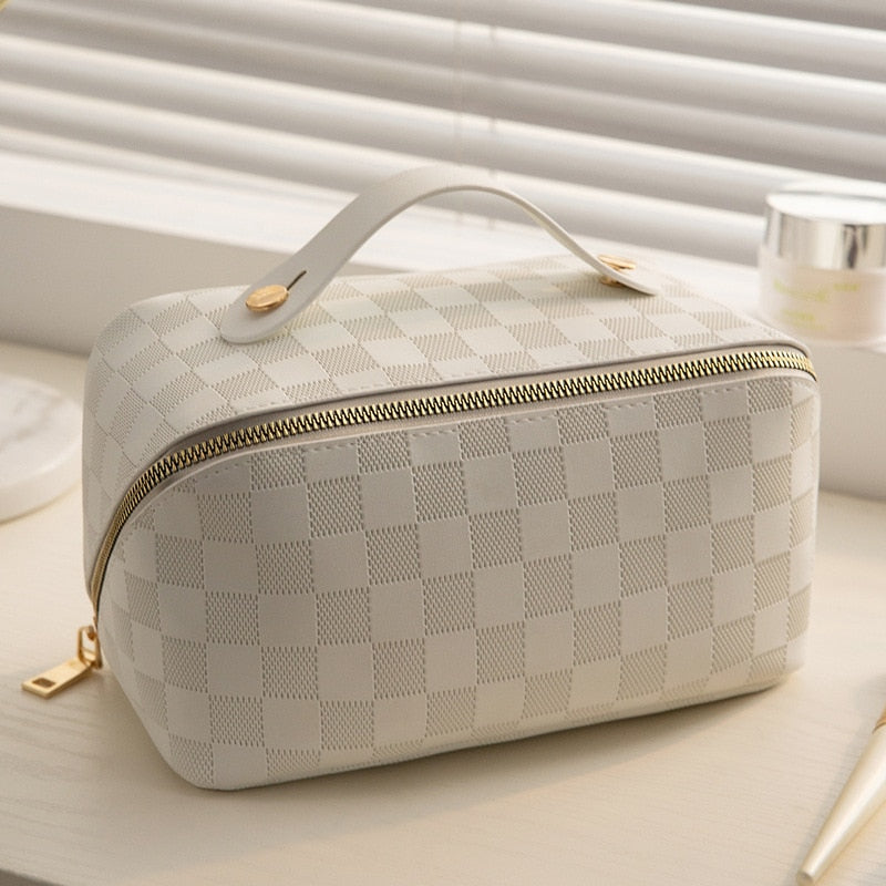 COSMETIC BOLSO - TRAVEL - CHECKERED - MAKEUP BOLSO - VANITY BOLSO MAKEUP