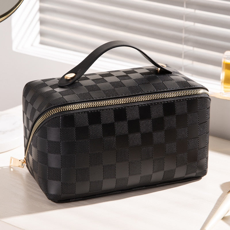 COSMETIC BOLSO - TRAVEL - CHECKERED - MAKEUP BOLSO - VANITY BOLSO MAKEUP