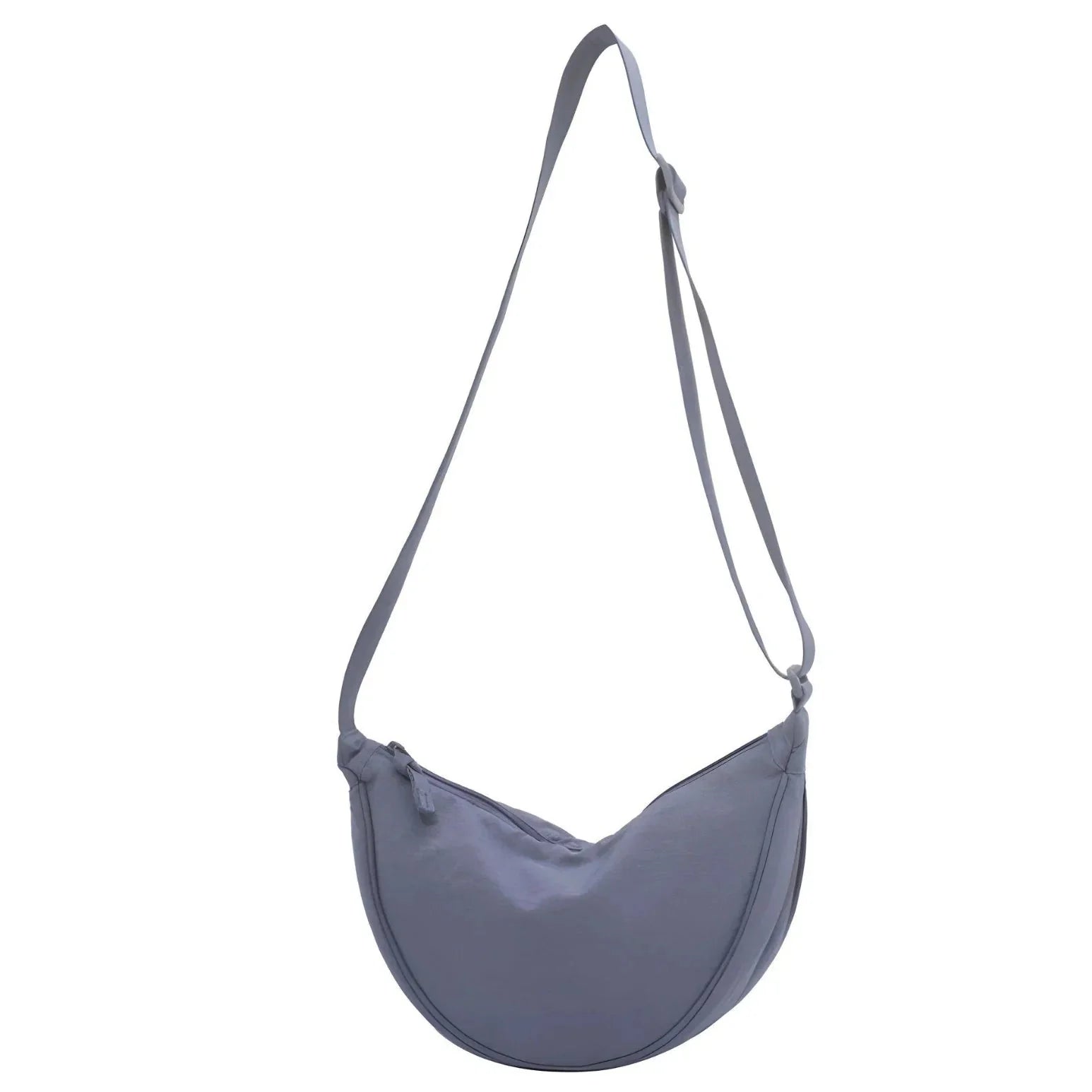 CROSSBODY BOLSO - ADJUSTABLE STRAP - ZIPPER - HALF MOON BOLSO - BUM BOLSO
