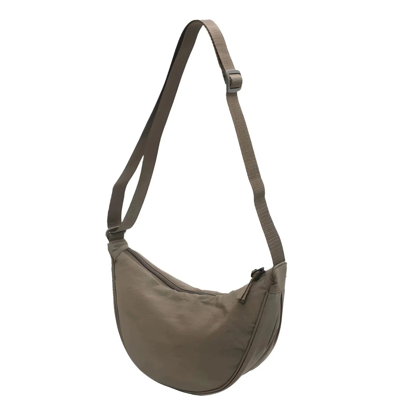 CROSSBODY BOLSO - ADJUSTABLE STRAP - ZIPPER - HALF MOON BOLSO - BUM BOLSO