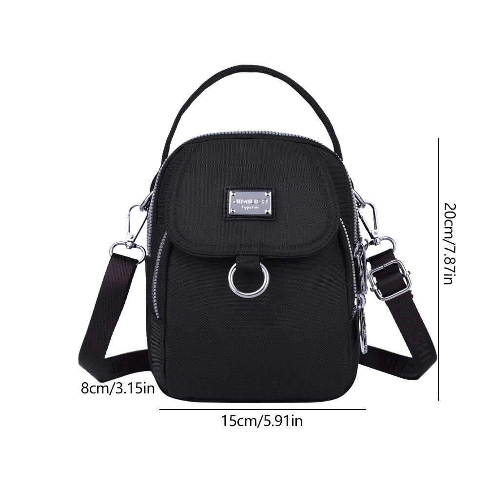 BOLSO BANDOLERA IMPERMEABLE DE OXFORD COMPACTO Y MULTIFUNCIONAL