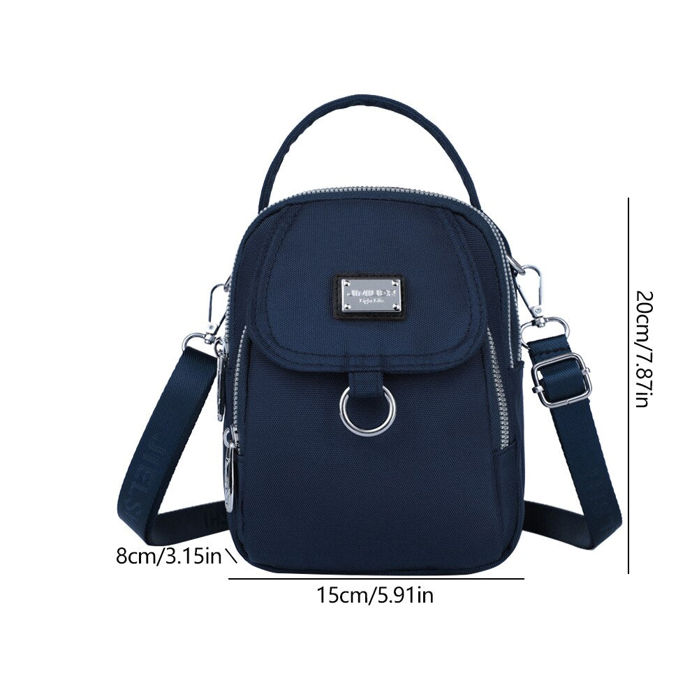 BOLSO BANDOLERA IMPERMEABLE DE OXFORD COMPACTO Y MULTIFUNCIONAL