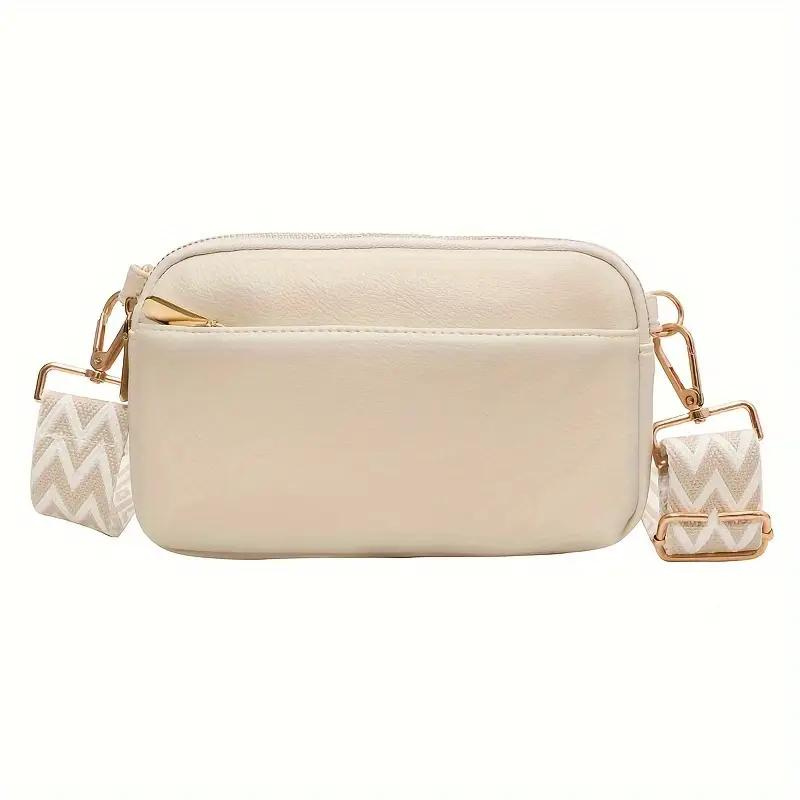 CROSSBODY BOLSO, WIDE STRAP, PU LEATHER, BUM BOLSO, MINI BOLSO
