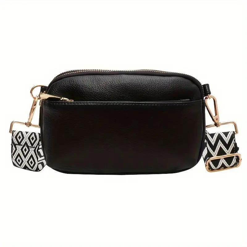 CROSSBODY BOLSO, WIDE STRAP, PU LEATHER, BUM BOLSO, MINI BOLSO