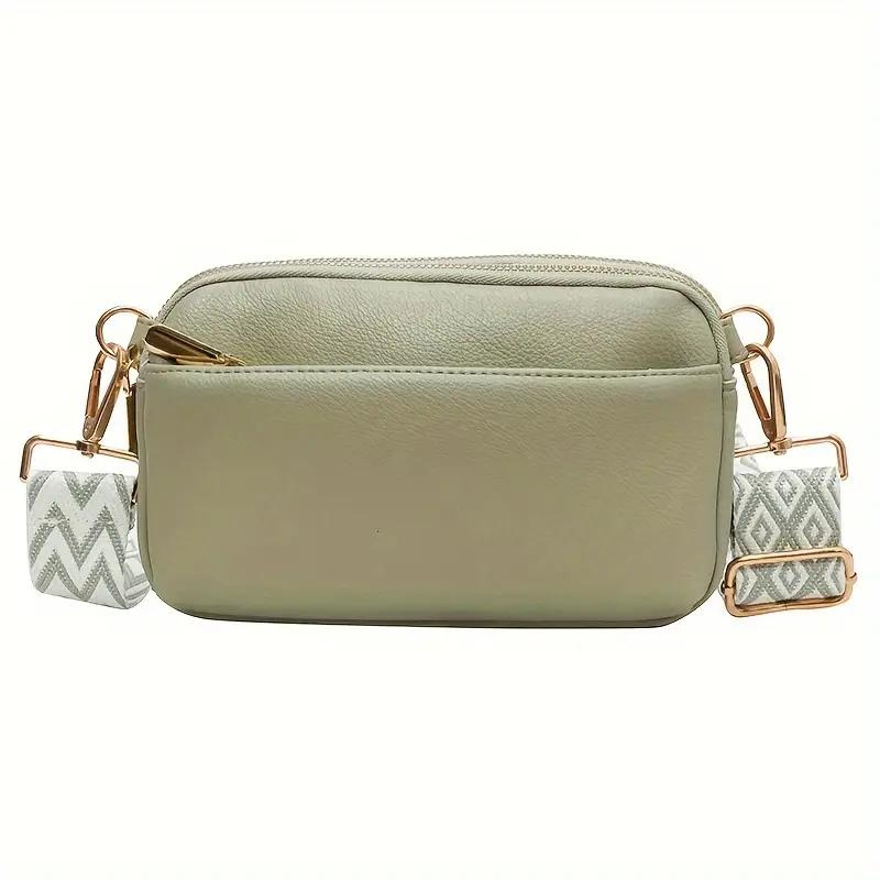 CROSSBODY BOLSO, WIDE STRAP, PU LEATHER, BUM BOLSO, MINI BOLSO