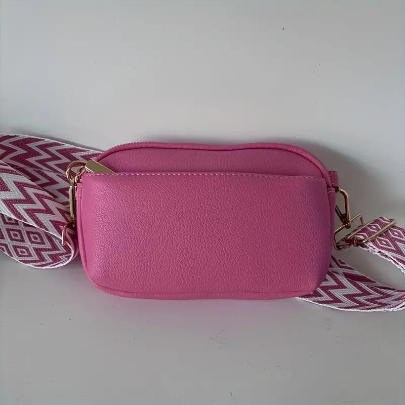 CROSSBODY BOLSO, WIDE STRAP, PU LEATHER, BUM BOLSO, MINI BOLSO