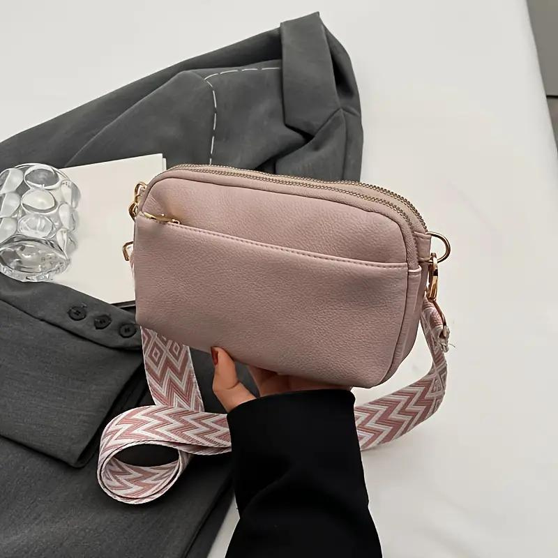 CROSSBODY BOLSO, WIDE STRAP, PU LEATHER, BUM BOLSO, MINI BOLSO