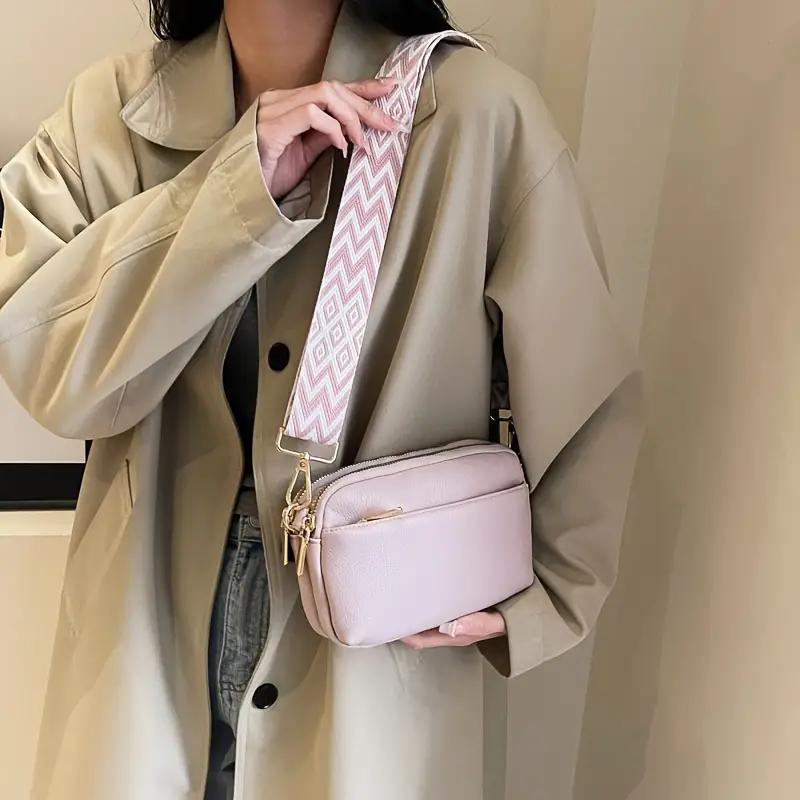 CROSSBODY BOLSO, WIDE STRAP, PU LEATHER, BUM BOLSO, MINI BOLSO