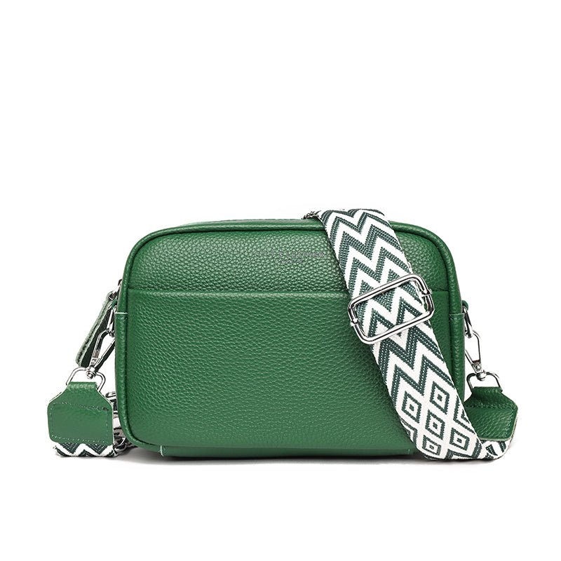 BOLSO AMELIA – BANDOLERA PEQUEÑA CON CIERRE DE CREMALLERA Y CORREA GRUESA PARA MUJER'S BAGS 