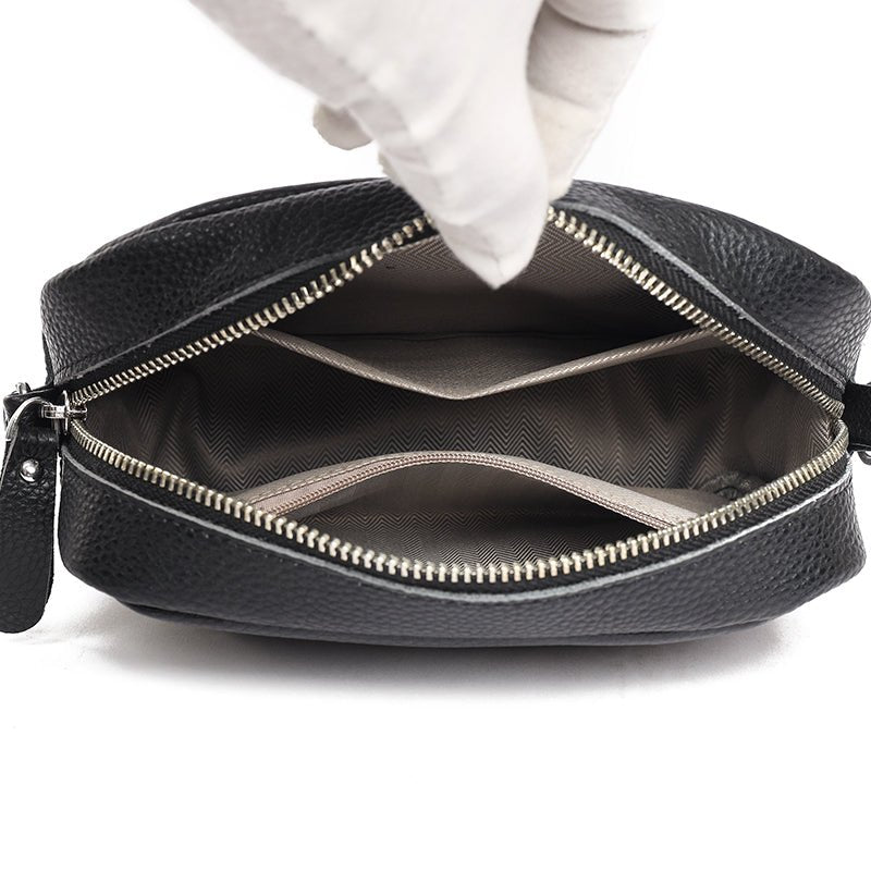 BOLSO AMELIA – BANDOLERA PEQUEÑA CON CIERRE DE CREMALLERA Y CORREA GRUESA PARA MUJER'S BAGS 