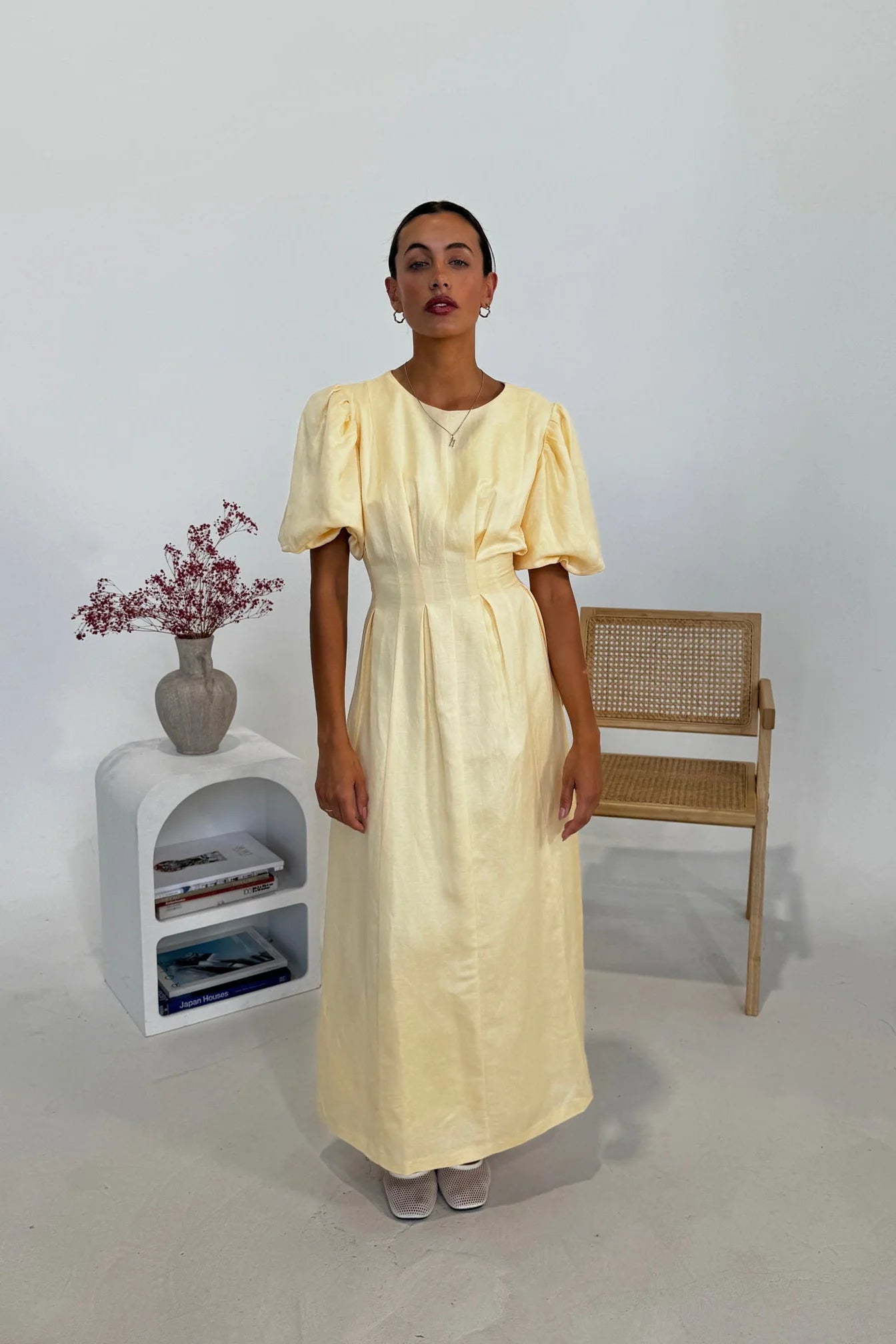 VESTIDO MAXI ELEGANTE AMARILLO