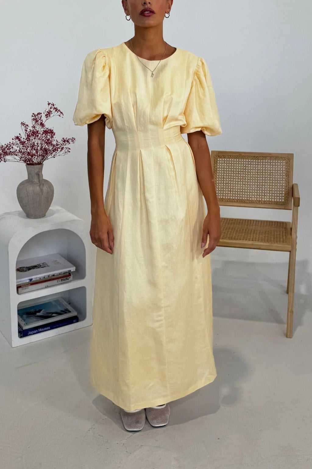 VESTIDO MAXI ELEGANTE AMARILLO