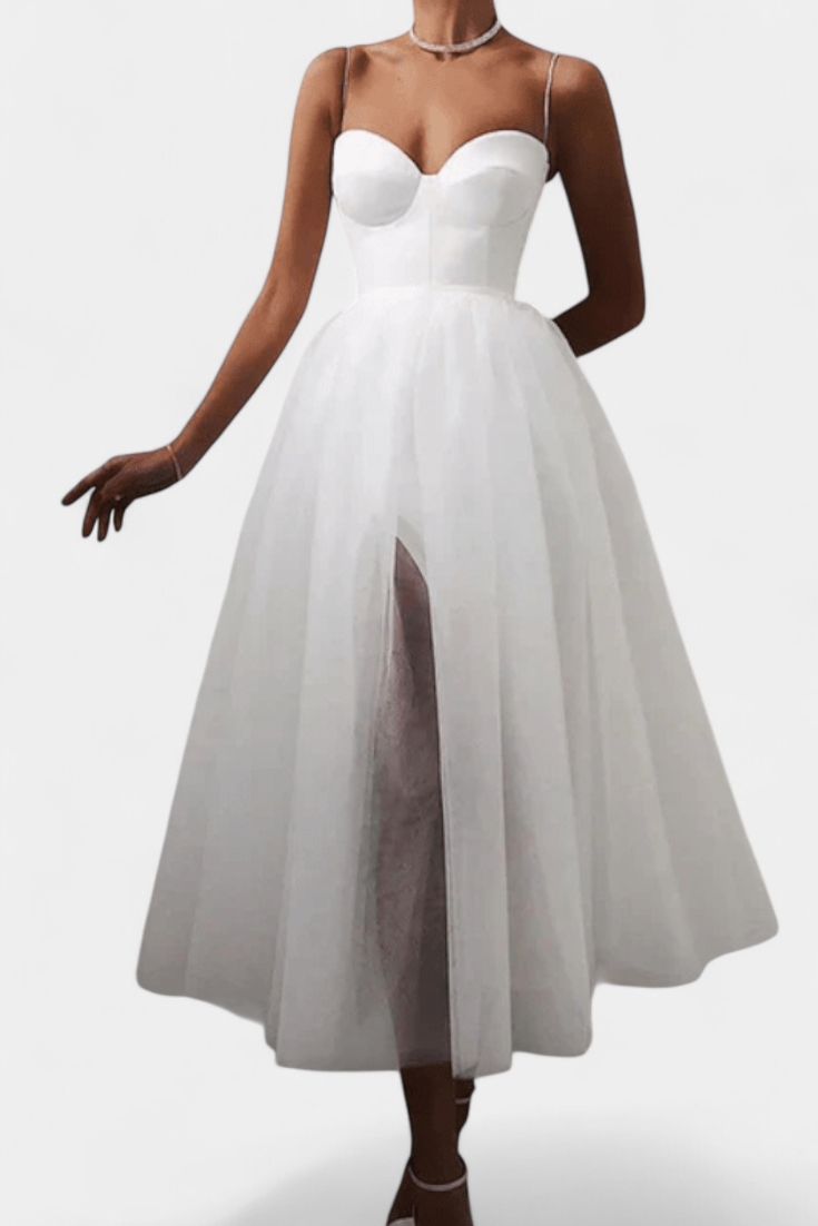 Widya Vestido Maxi de Tul Elegante