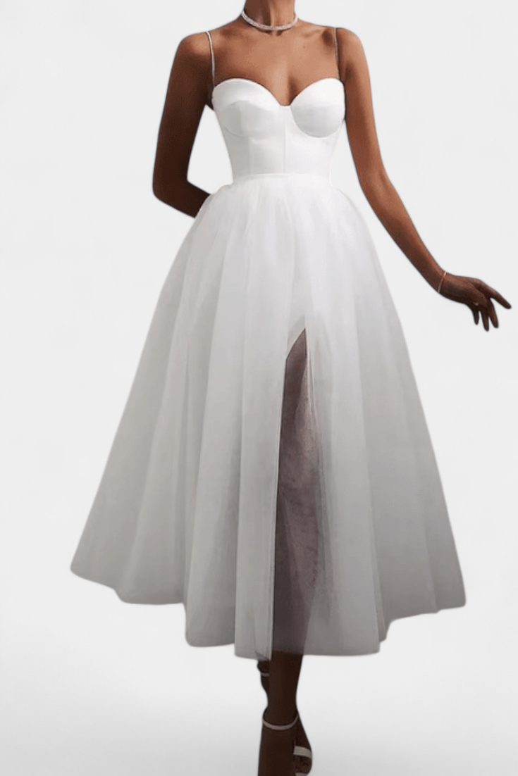 Widya Vestido Maxi de Tul Elegante