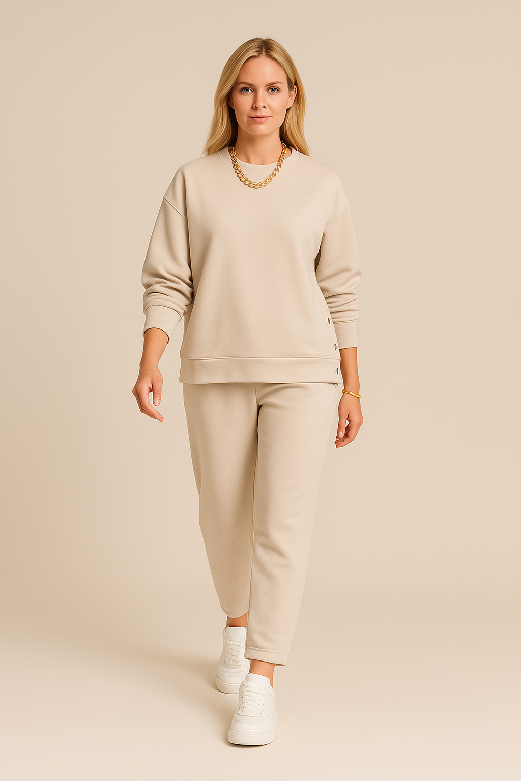 RAQUEL™ | CONJUNTO DE TRAJE DE CHAQUETA CON BOTONES Y PANTALONES DE DOS PIEZAS - ESTILO MODERNO