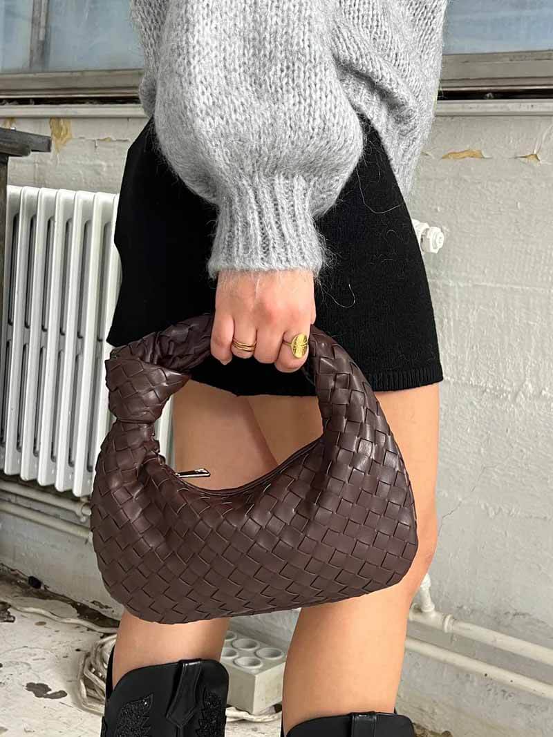 BOLSO DE MANO - WOMEN'S SMALL FASHION WOVEN KNOT BOLSO
