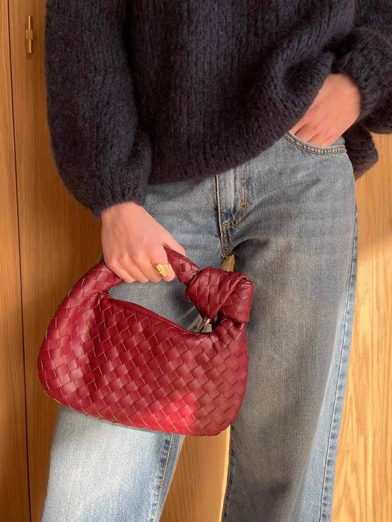 BOLSO DE MANO - WOMEN'S SMALL FASHION WOVEN KNOT BOLSO
