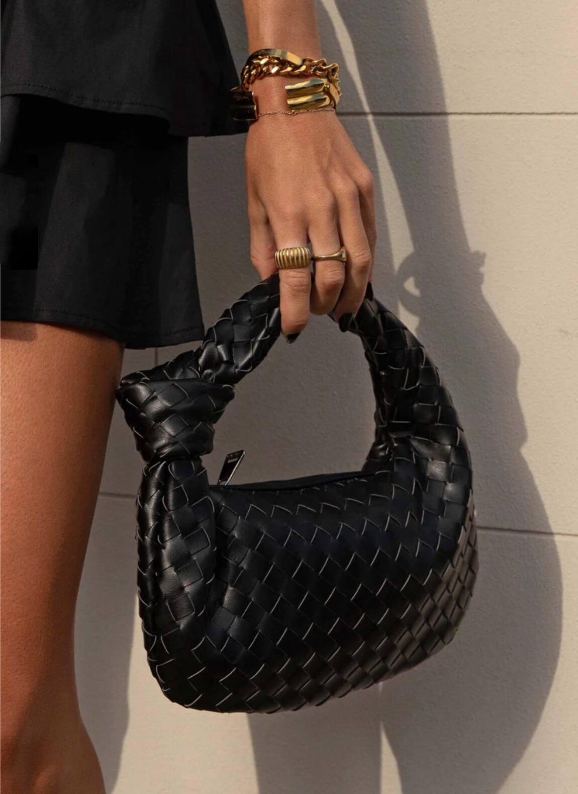 BOLSO DE MANO - WOMEN'S SMALL FASHION WOVEN KNOT BOLSO