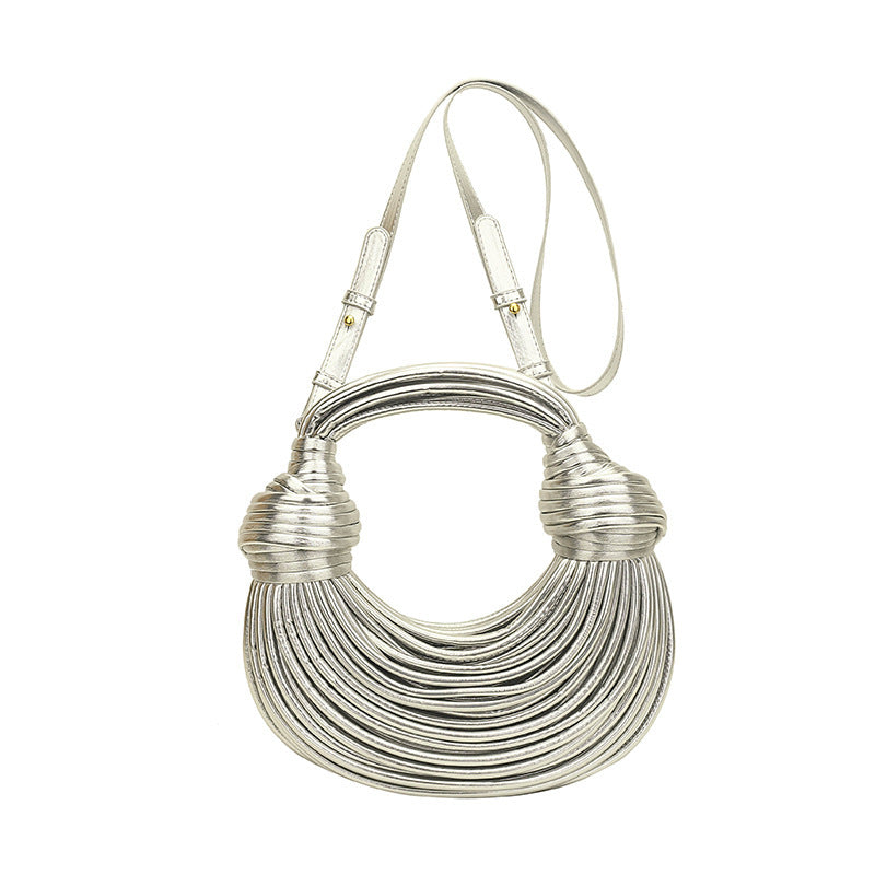 BOLSO DE MANO - WOMEN'S SMALL WOVEN EVENING BOLSO PURSE