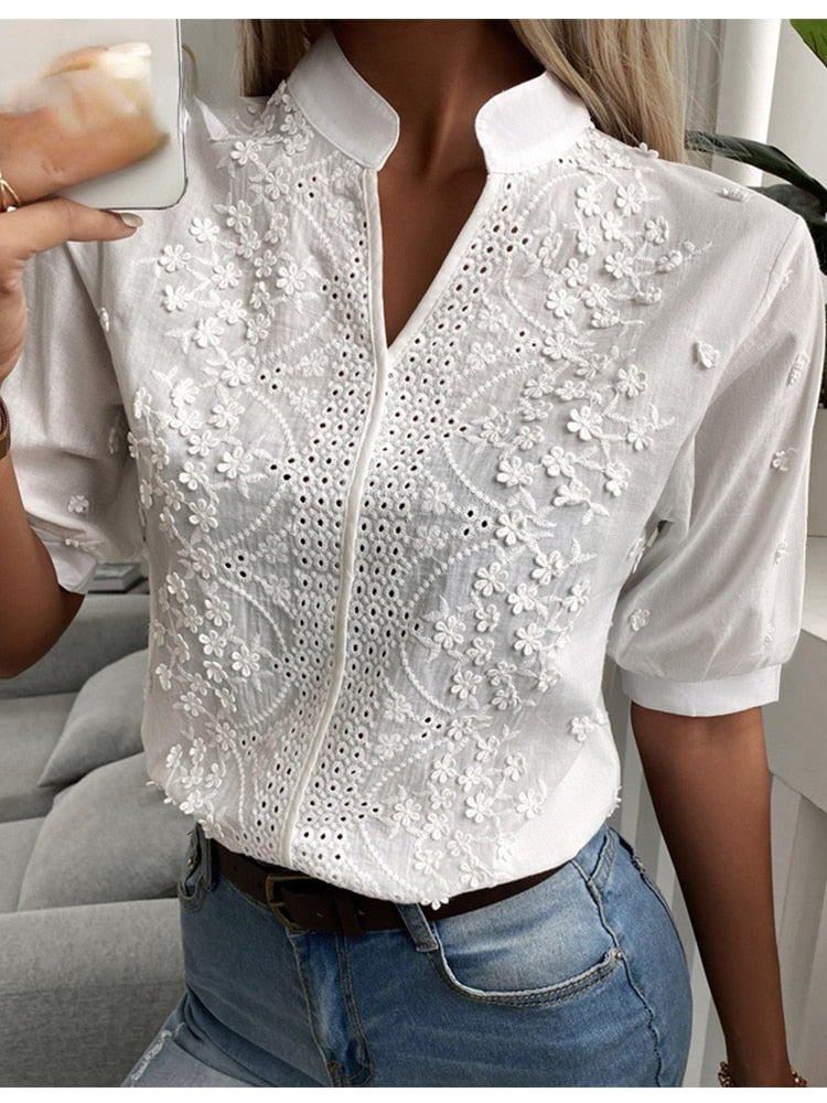 BLUSA DE MUJER DE ALGODÓN PREMIUM – ELEGANCIA Y CONFORT