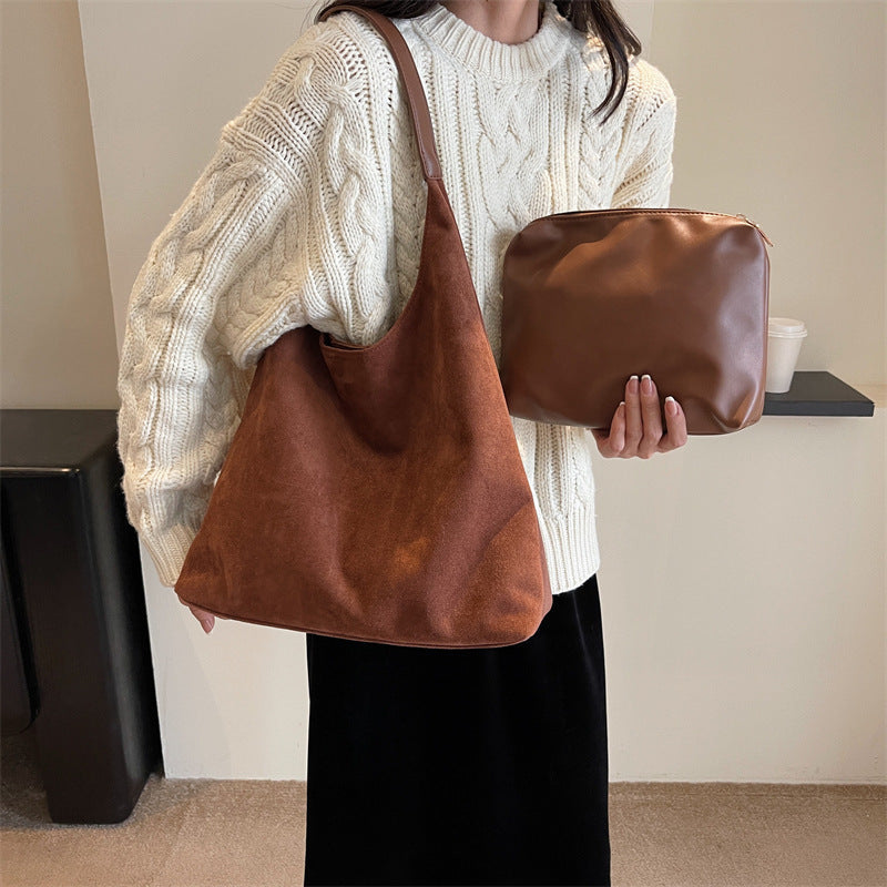 HOBO BOLSO - WOMEN'S LARGE SUEDE SHOPPER SHOULDER BOLSO