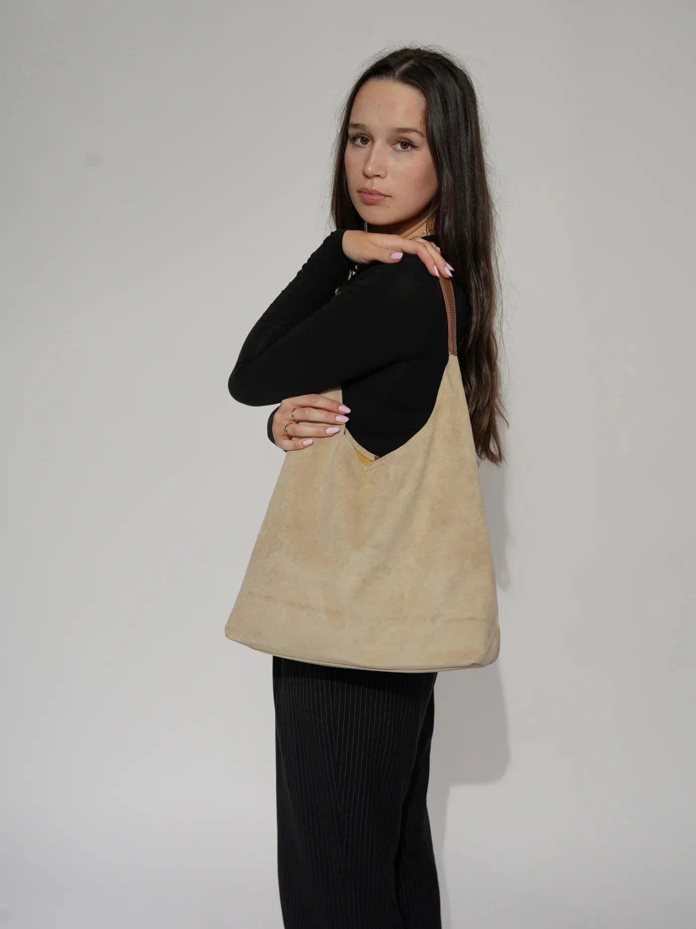 HOBO BOLSO - WOMEN'S LARGE SUEDE SHOPPER SHOULDER BOLSO