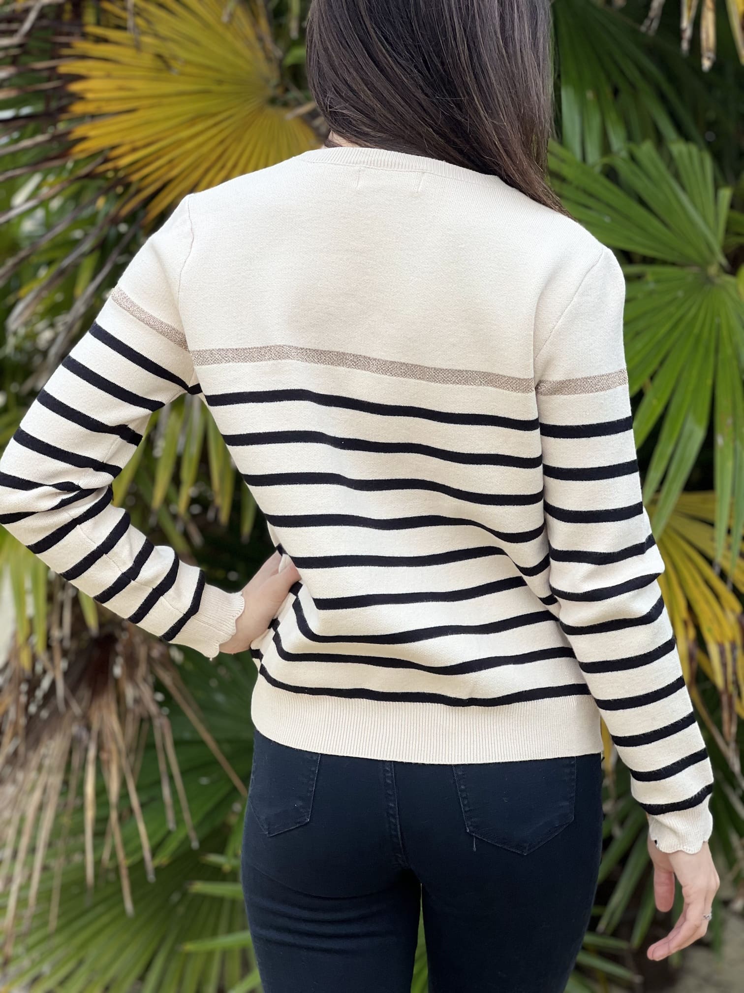 LINETTE – SUÉTER MARINERO DE PUNTO FINO