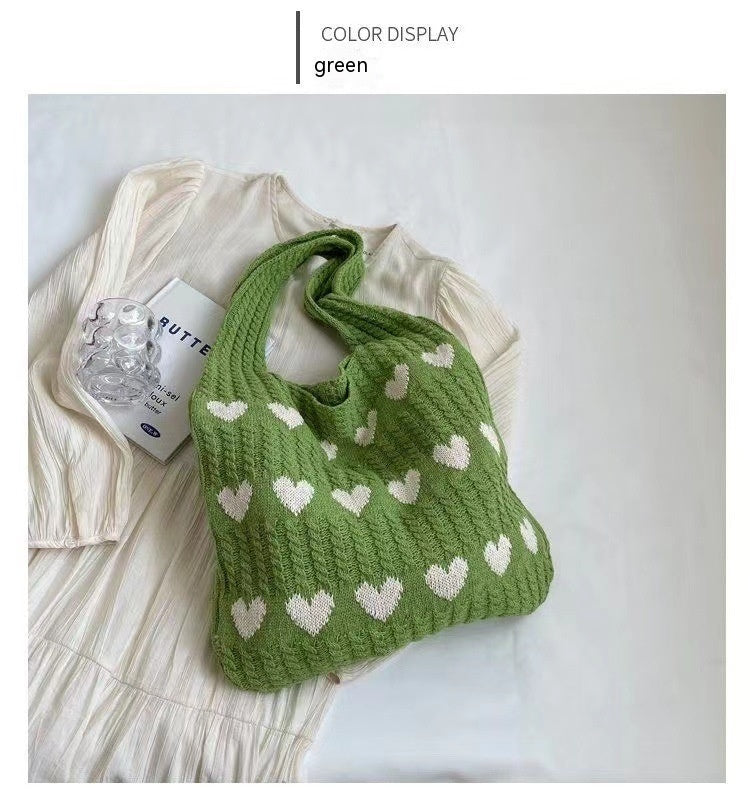 KNITTED BOLSO - LARGE - BOLSA - SHOPPER BOLSO - SHOULDER BOLSO