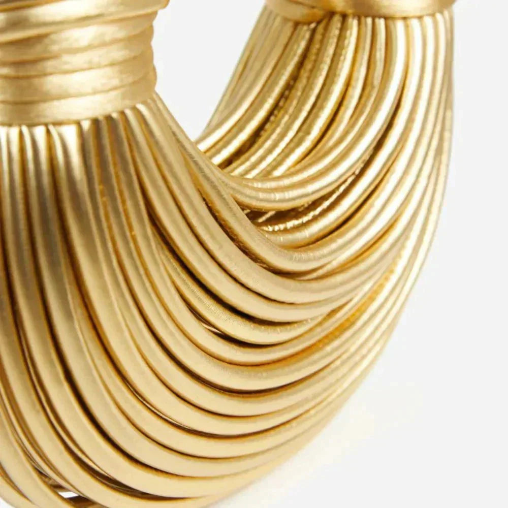 KNOT BOLSO - WOMEN'S SMALL ELEGANT GOLD SILVER BOLSO DE MANO