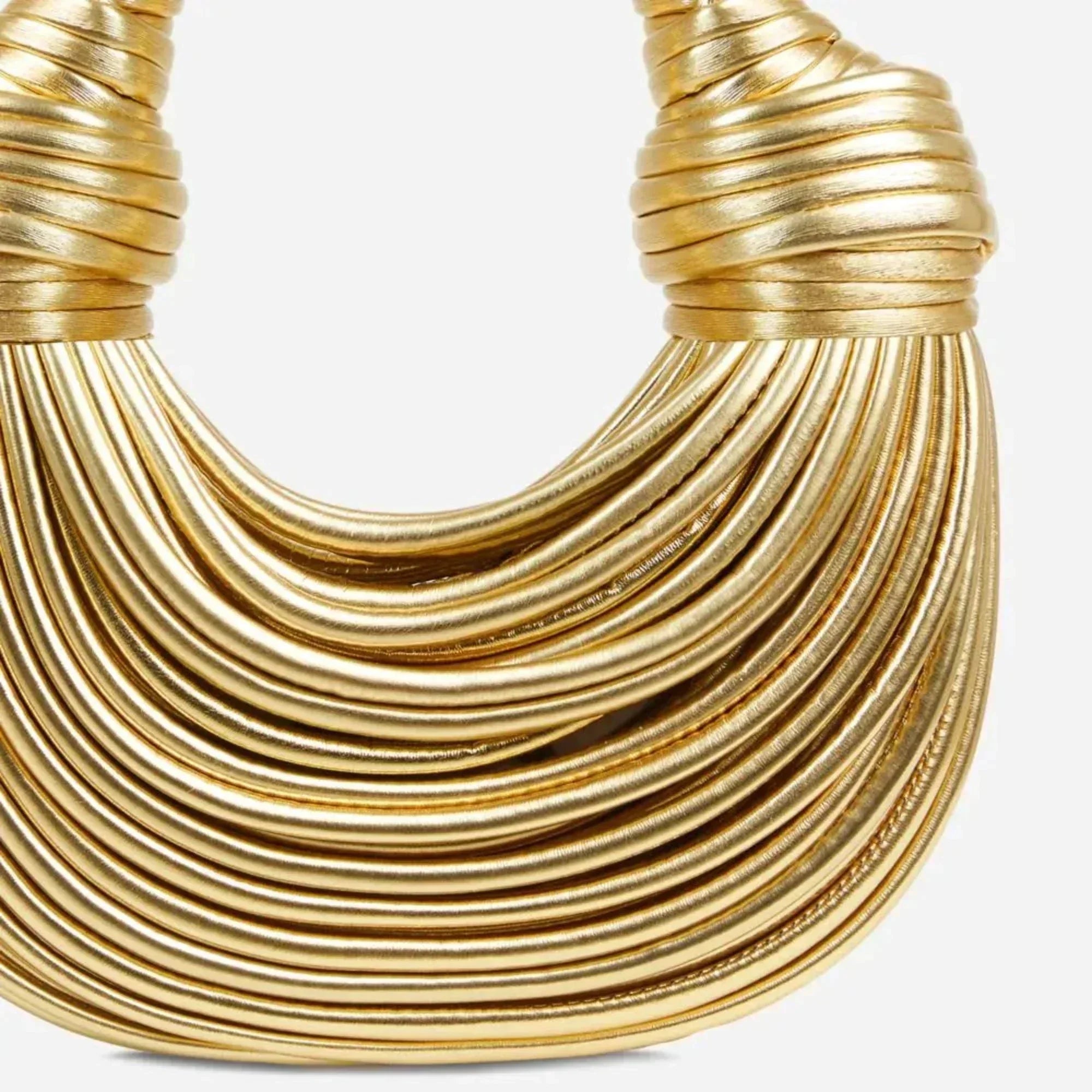 KNOT BOLSO - WOMEN'S SMALL ELEGANT GOLD SILVER BOLSO DE MANO