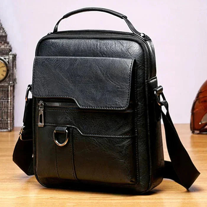 LEATHER BOLSO - LARGE - POCKETS - CROSSBODY BOLSO - SHOULDER BOLSO