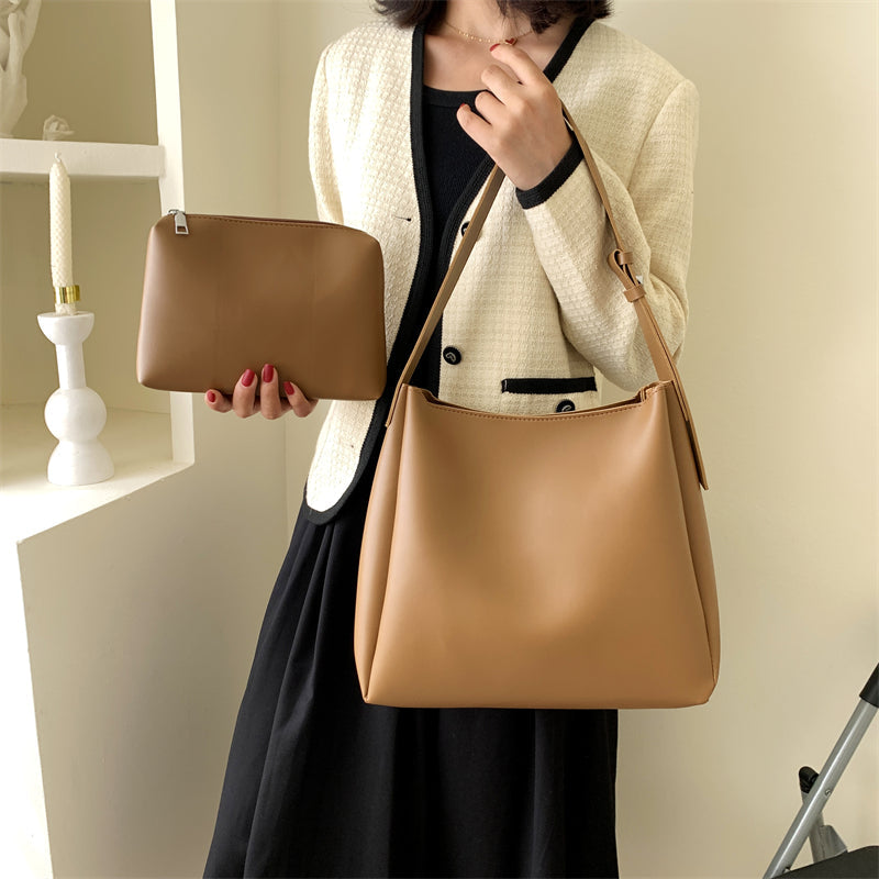 BOLSO VALENTINA – DE HOMBRO EN POLIPIEL CON MONEDERO PEQUEÑO PARA MUJER