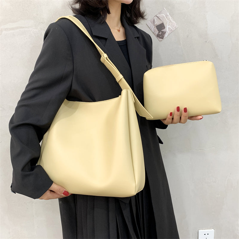BOLSO VALENTINA – DE HOMBRO EN POLIPIEL CON MONEDERO PEQUEÑO PARA MUJER