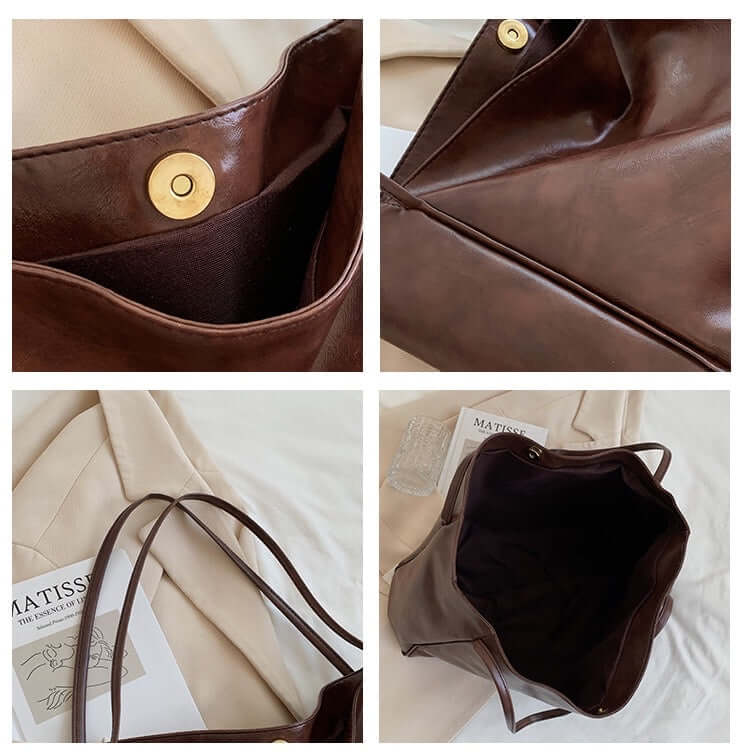 BOLSO ISADORA – GRANDE DE HOMBRO EN POLIPIEL VEGANA