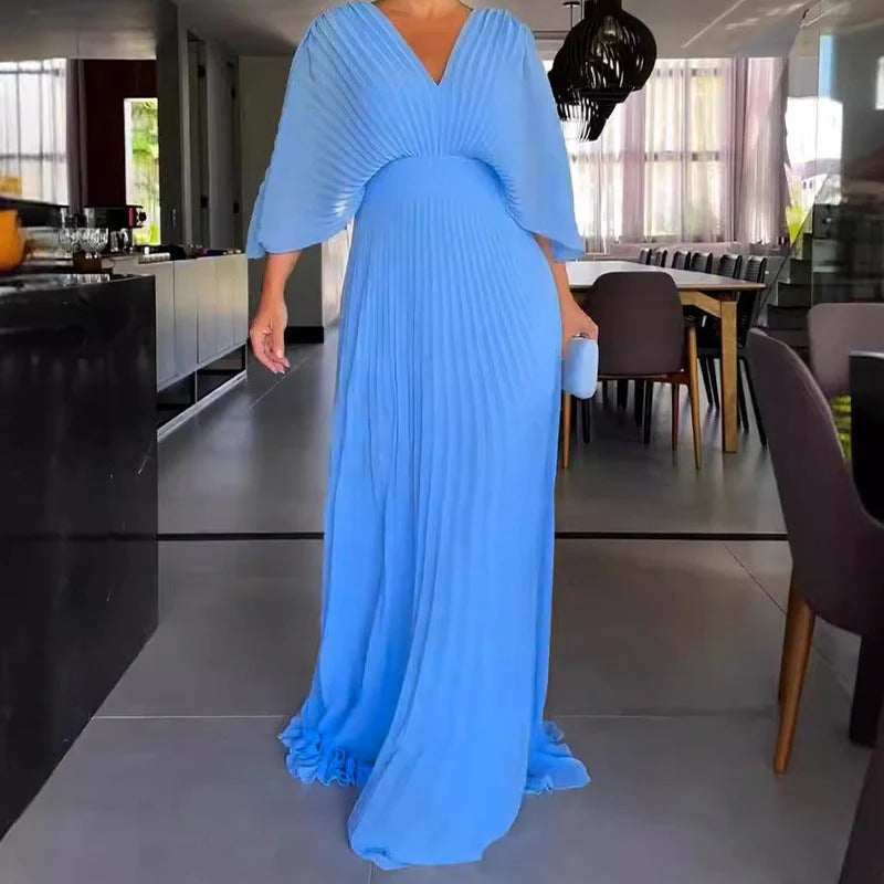 AMAYA VESTIDO CLÁSICO PLISADO