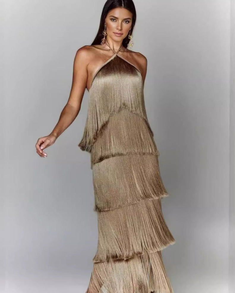 SAMIRA VESTIDO CON FLECOS