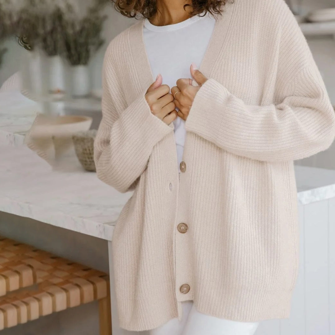 CARDIGÁN OVERSIZE DE CASHMERE – LUJO LIGERO Y SUAVE