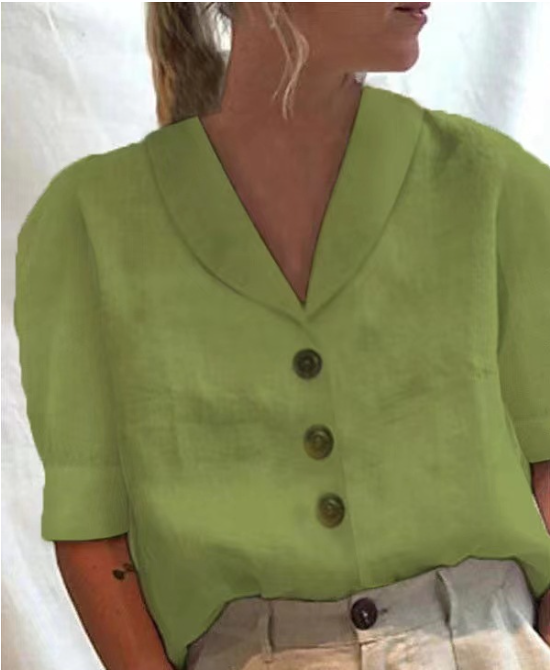 Lily - Top con colletto e bottoni
