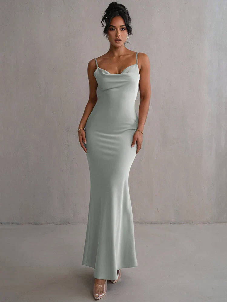 Azalea | Vestido Maxi Sin Mangas y Espalda Descubierta