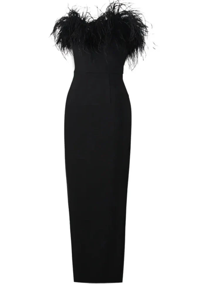 Anastasia | Vestido de Plumas Lujo