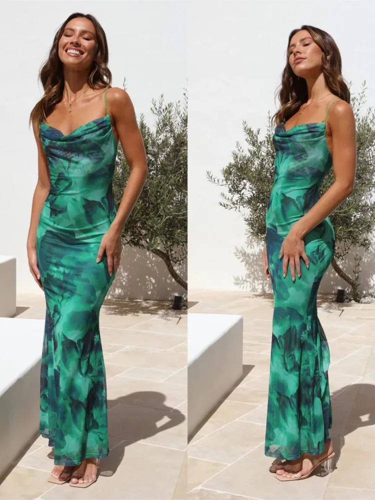 RAYA VESTIDO VERDE ELEGANTE