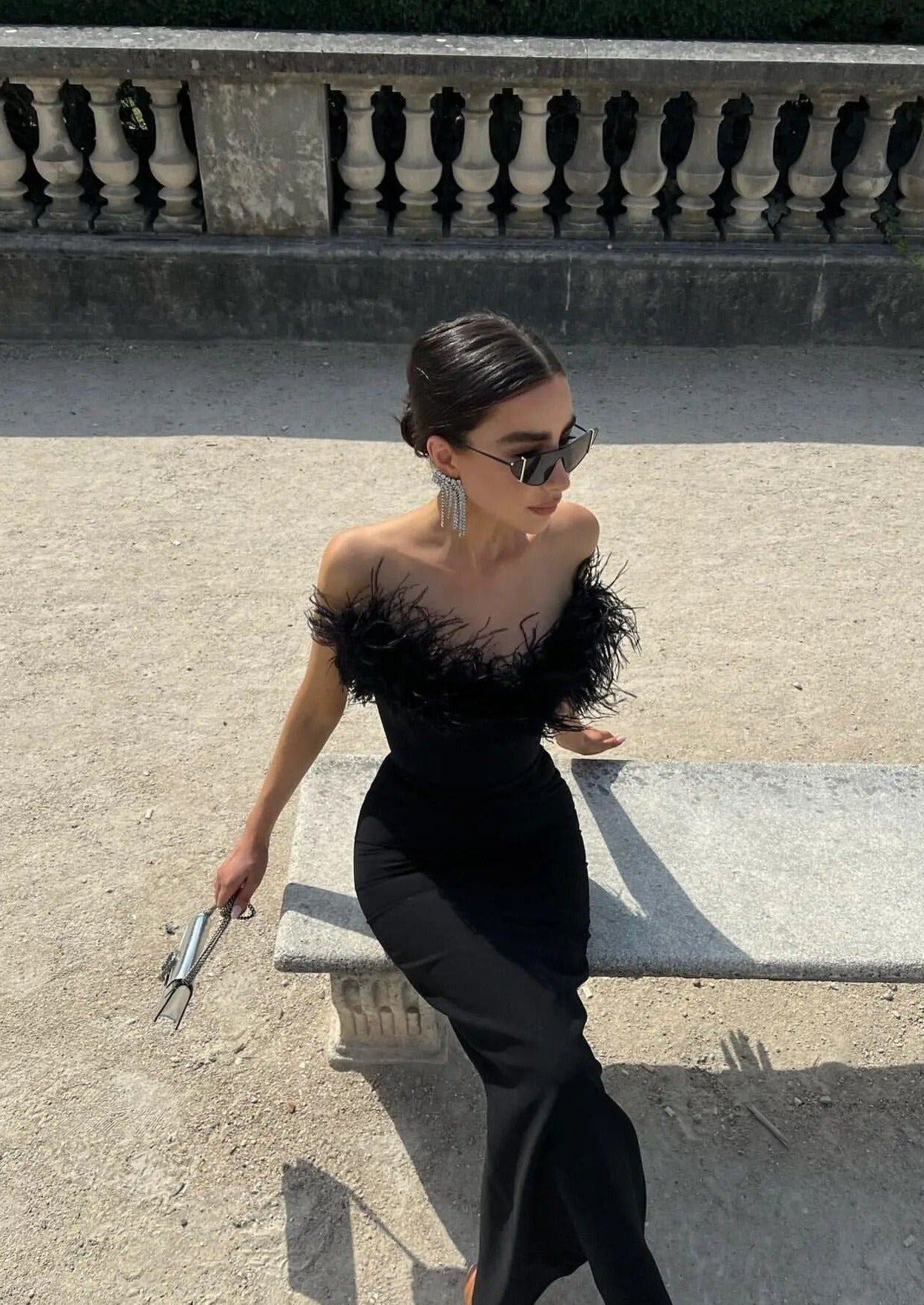 Anastasia | Vestido de Plumas Lujo