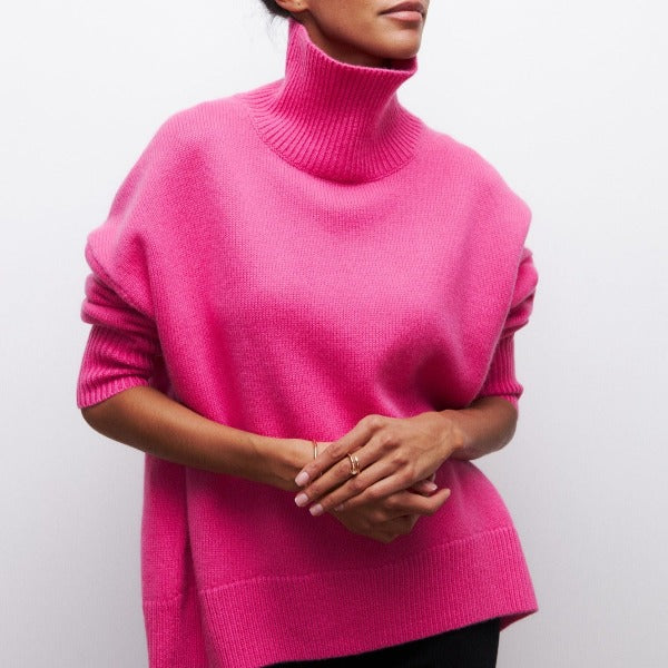 LISBOA – SUÉTER CHIC DE CUELLO ALTO PARA MUJER