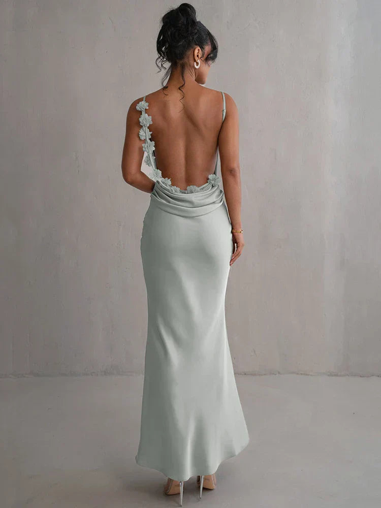 Azalea | Vestido Maxi Sin Mangas y Espalda Descubierta