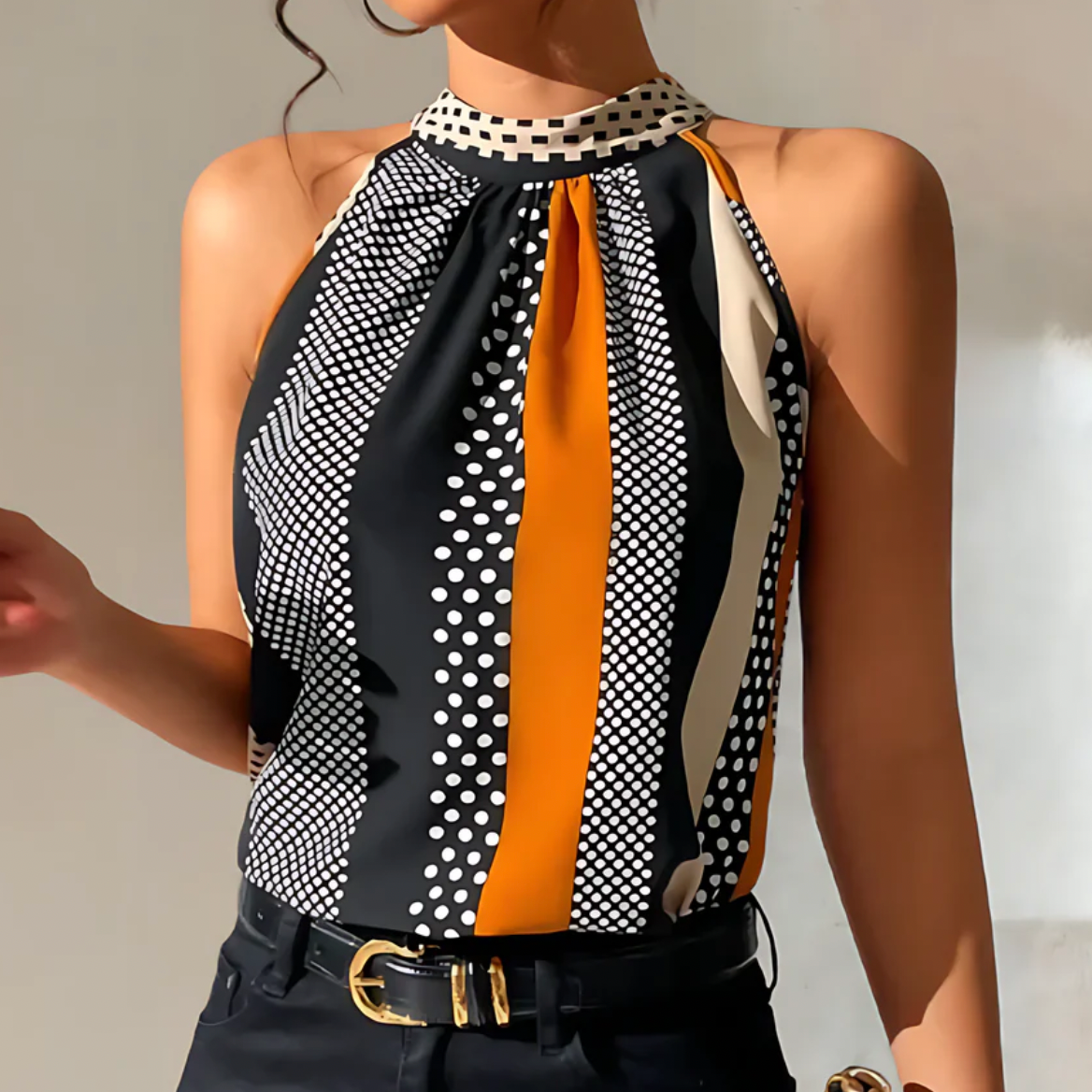 Clementina | Top donna | Nero