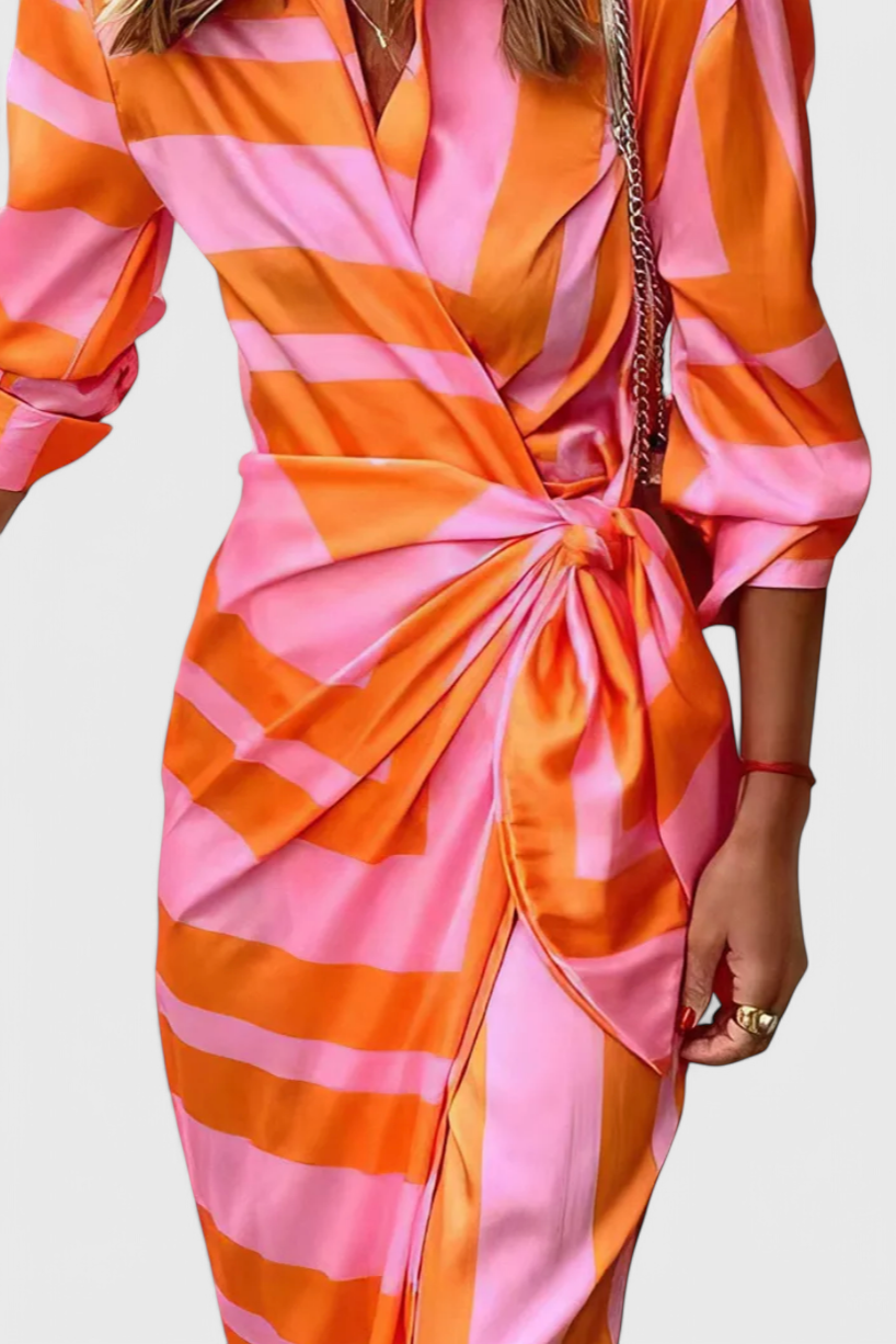 Elo Vestido Envolvente Impreso