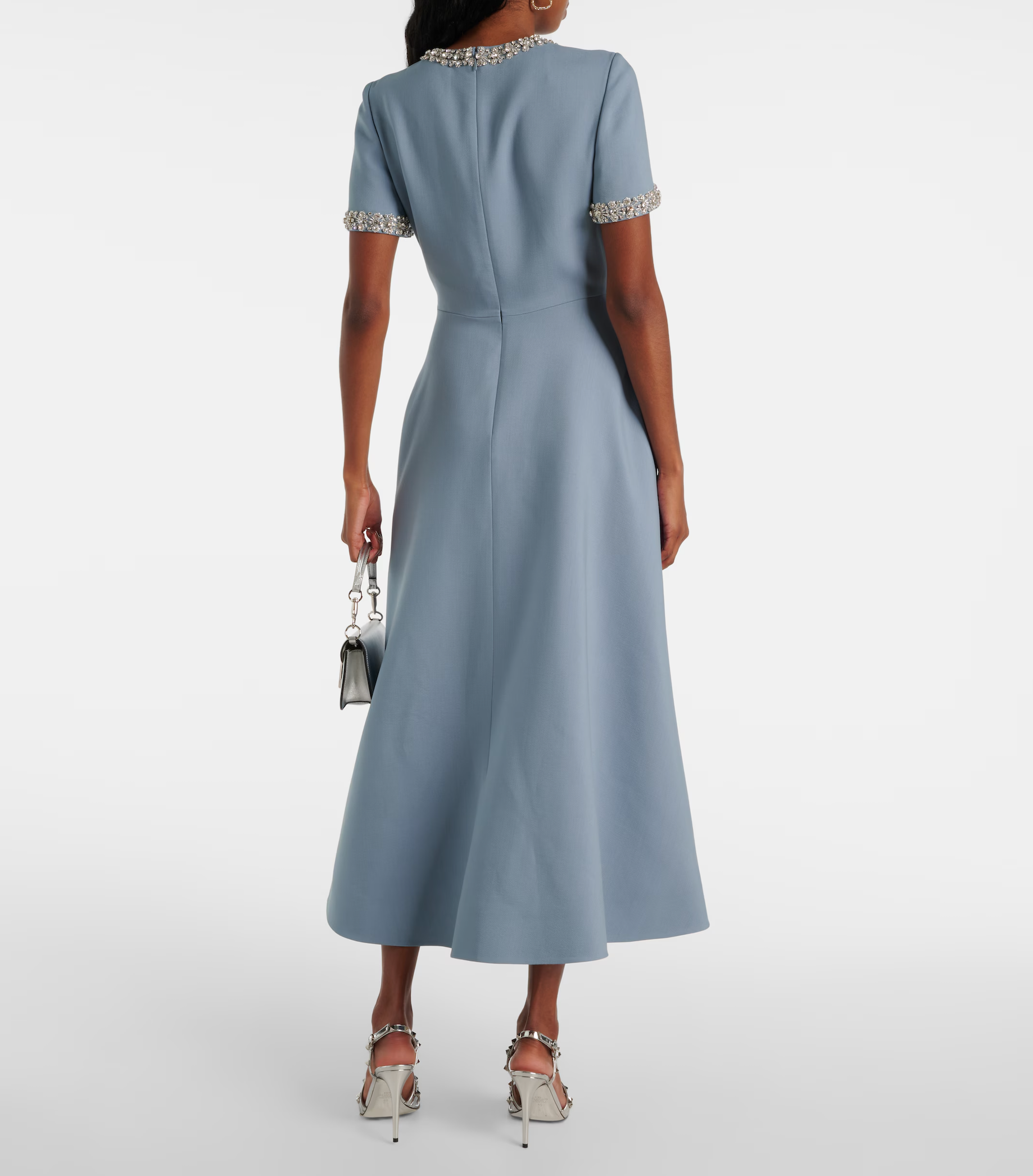 Raffaella™ | Vestido evasé con lazos y perlas