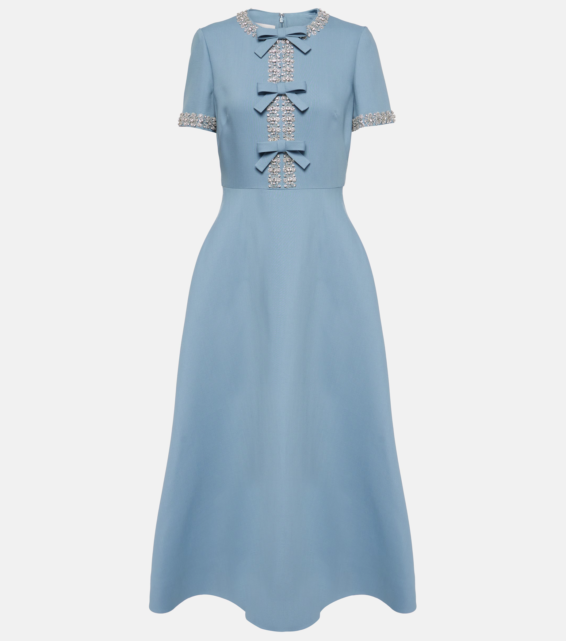 Raffaella™ | Vestido evasé con lazos y perlas