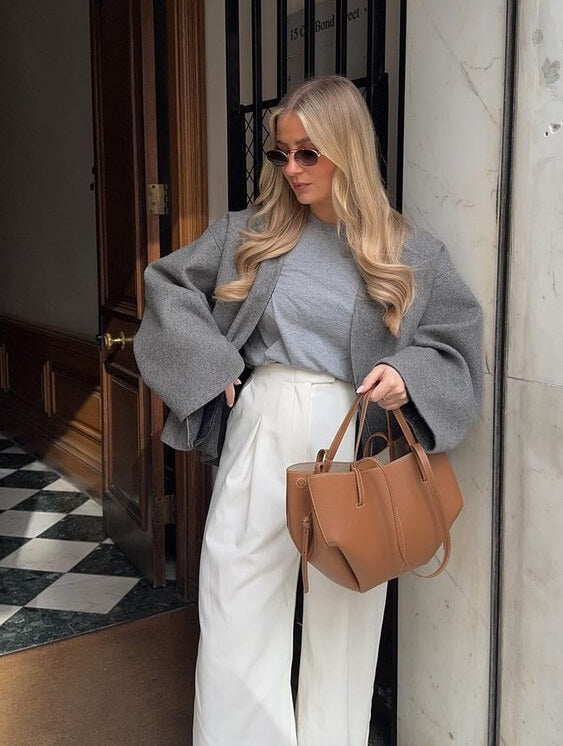 BOLSO CELESTE – SHOPPER GRANDE DE HOMBRO EN POLIPIEL